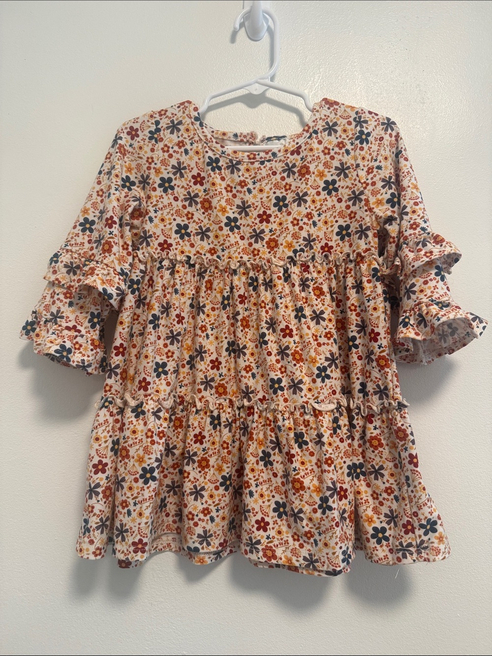 Rare Editions Multi-Color Floral Tiered Dress / Tunic